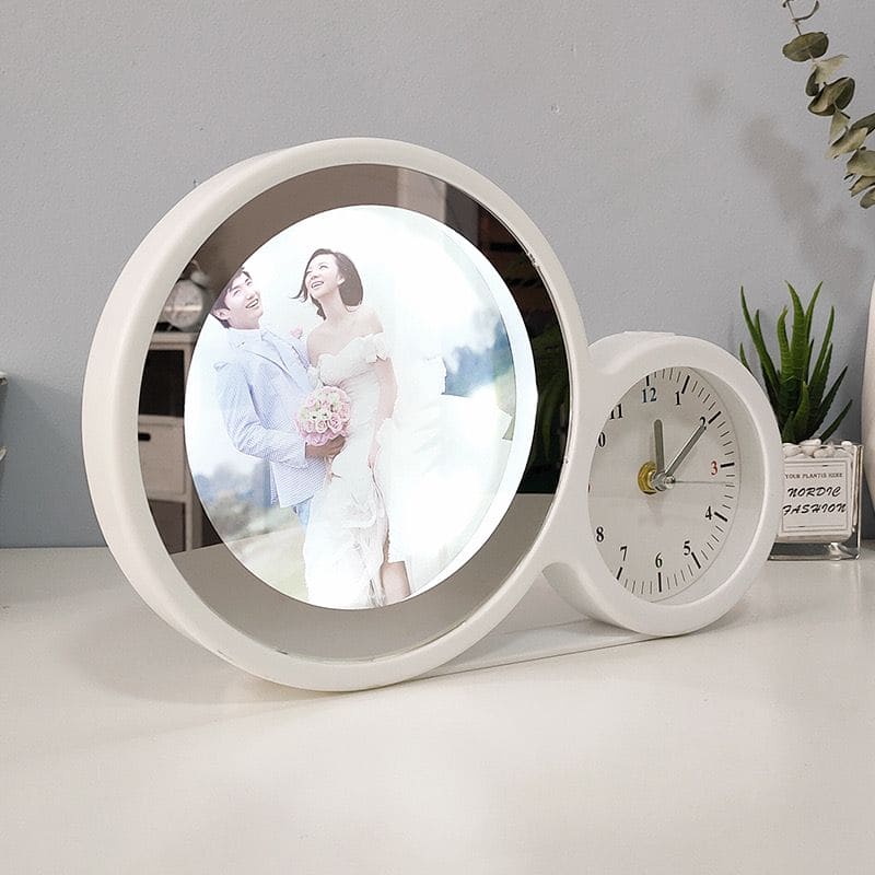 Blank Magic Mirror Clock, Sublimation Alarm Clock with LED Light, Classic Home Frame Clock Decor, Multifunctional Table Clock, Desktop Watch With Home Image, Photo Frame with Clock & LED Home Decor Blank Magic Mirror Clock, Sublimation Alarm Clock with LED Light, Classic Home Frame Clock Decor, Multifunctional Table Clock, Desktop Watch With Home Image, Photo Frame with Clock & LED Home Decor